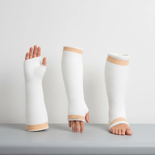 نمونه‌های تکمیل‌شده کست: Short Arm، Long Arm و Short Leg با لبه‌گیری نرم و پدینگ استاندارد