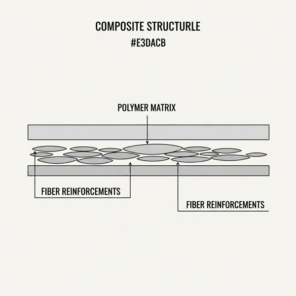 اینفوگرافیک ساختار لایه‌ای کامپوزیت پزشکی