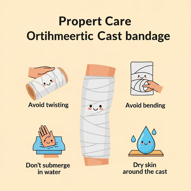 روش‌های صحیح نگهداری باند ارتوپدی فایبرگلاس برای حفظ کیفیت و سلامت پوست