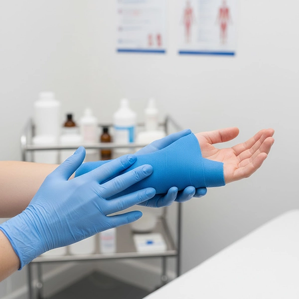 قالب‌دهی سافت‌کست با کف دست برای جلوگیری از نقاط فشار و ایجاد بی‌حرکت‌سازی نیمه‌صلب استاندارد